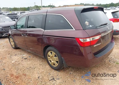 2011 Honda Odyssey Lx из США, поврежденный, VIN 5FNRL5H22BB029604